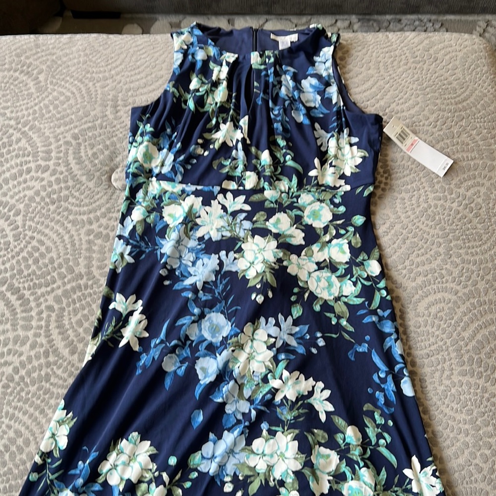 Brand new London Times navy floral dress size 10